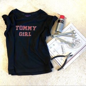 TOMMY Girl!  Little black Tee!